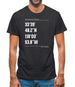 Surfing Coordinates Huntington Beach Mens T-Shirt