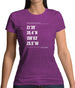 Surfing Coordinates Logcabins Womens T-Shirt