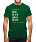 Surfing Coordinates Logcabins Mens T-Shirt