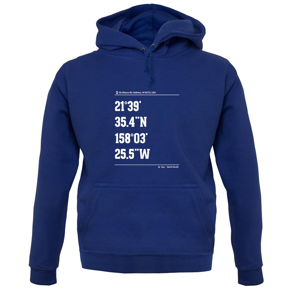 Surfing Coordinates Logcabins unisex hoodie