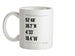 Surfing Coordinates Porthneigwl Ceramic Mug