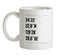 Surfing Coordinates Rincon Point Ceramic Mug