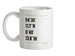 Surfing Coordinates Sandsend Ceramic Mug