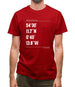 Surfing Coordinates Sandsend Mens T-Shirt