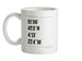 Surfing Coordinates Saunton Sands Ceramic Mug