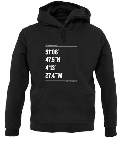 Surfing Coordinates Saunton Sands unisex hoodie