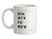 Surfing Coordinates Sennencove Ceramic Mug