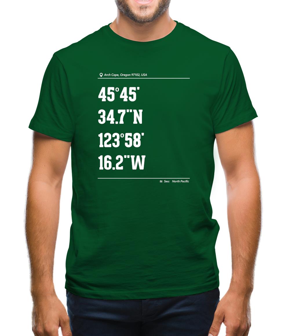 Surfing Coordinates Smuggler Cove Mens T-Shirt
