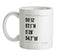 Surfing Coordinates St Ives Ceramic Mug