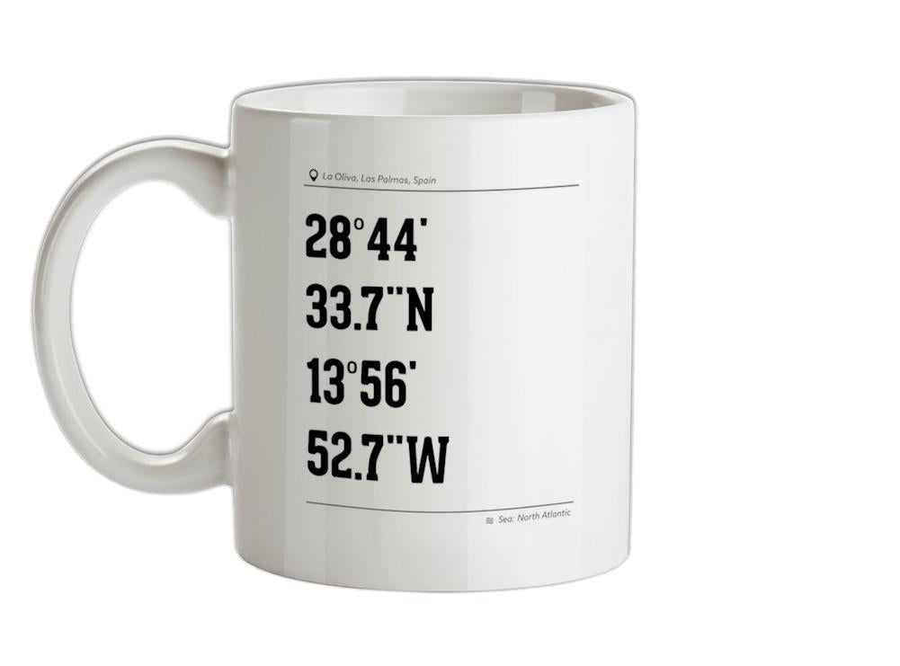 Surfing Coordinates The Bubble Ceramic Mug