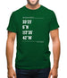 Surfing Coordinates Trestles Mens T-Shirt