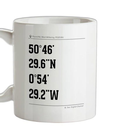 Surfing Coordinates Westwittering Ceramic Mug