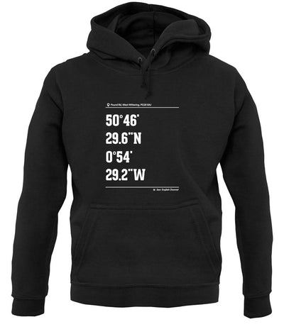 Surfing Coordinates Westwittering unisex hoodie