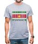 Suriname Barcode Style Flag Mens T-Shirt