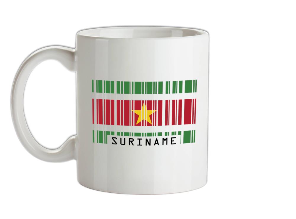 Suriname Barcode Style Flag Ceramic Mug