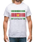 Suriname Barcode Style Flag Mens T-Shirt