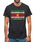 Suriname Barcode Style Flag Mens T-Shirt