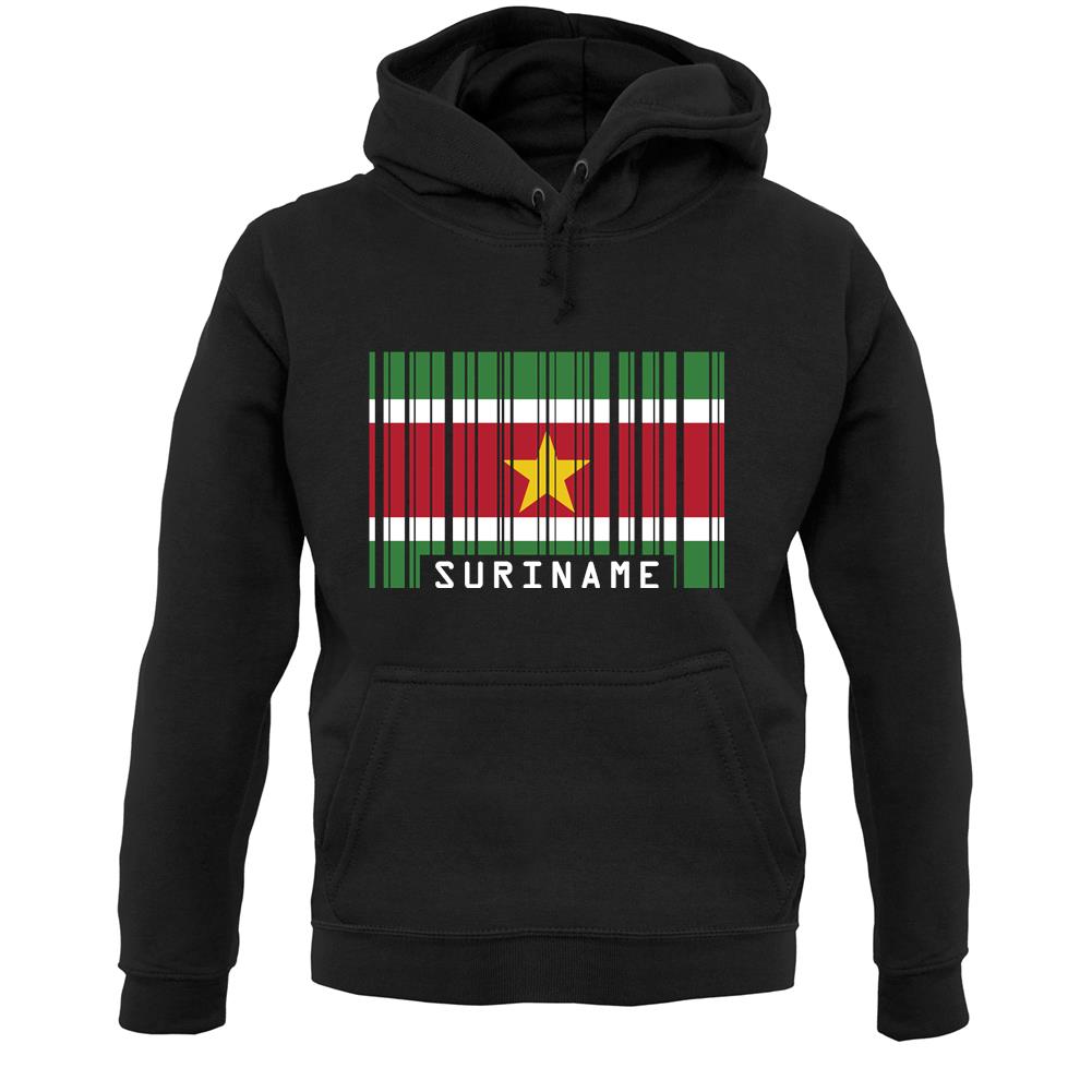 Suriname Barcode Style Flag Unisex Hoodie