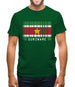 Suriname Barcode Style Flag Mens T-Shirt