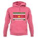 Suriname Barcode Style Flag unisex hoodie