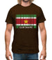Suriname Barcode Style Flag Mens T-Shirt