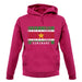 Suriname Barcode Style Flag unisex hoodie