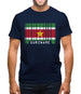 Suriname Barcode Style Flag Mens T-Shirt