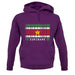 Suriname Barcode Style Flag unisex hoodie