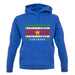 Suriname Barcode Style Flag unisex hoodie