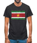 Suriname Grunge Style Flag Mens T-Shirt