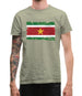 Suriname Grunge Style Flag Mens T-Shirt