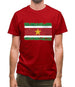 Suriname Grunge Style Flag Mens T-Shirt