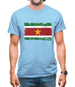 Suriname Grunge Style Flag Mens T-Shirt