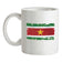 Suriname Grunge Style Flag Ceramic Mug