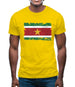 Suriname Grunge Style Flag Mens T-Shirt