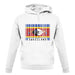 Swaziland Barcode Style Flag unisex hoodie