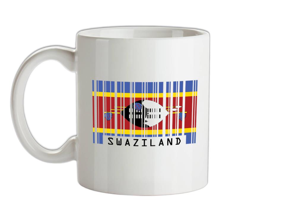Swaziland Barcode Style Flag Ceramic Mug