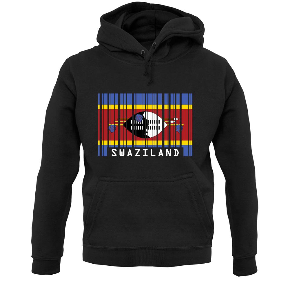 Swaziland Barcode Style Flag Unisex Hoodie