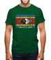 Swaziland Barcode Style Flag Mens T-Shirt