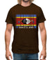 Swaziland Barcode Style Flag Mens T-Shirt