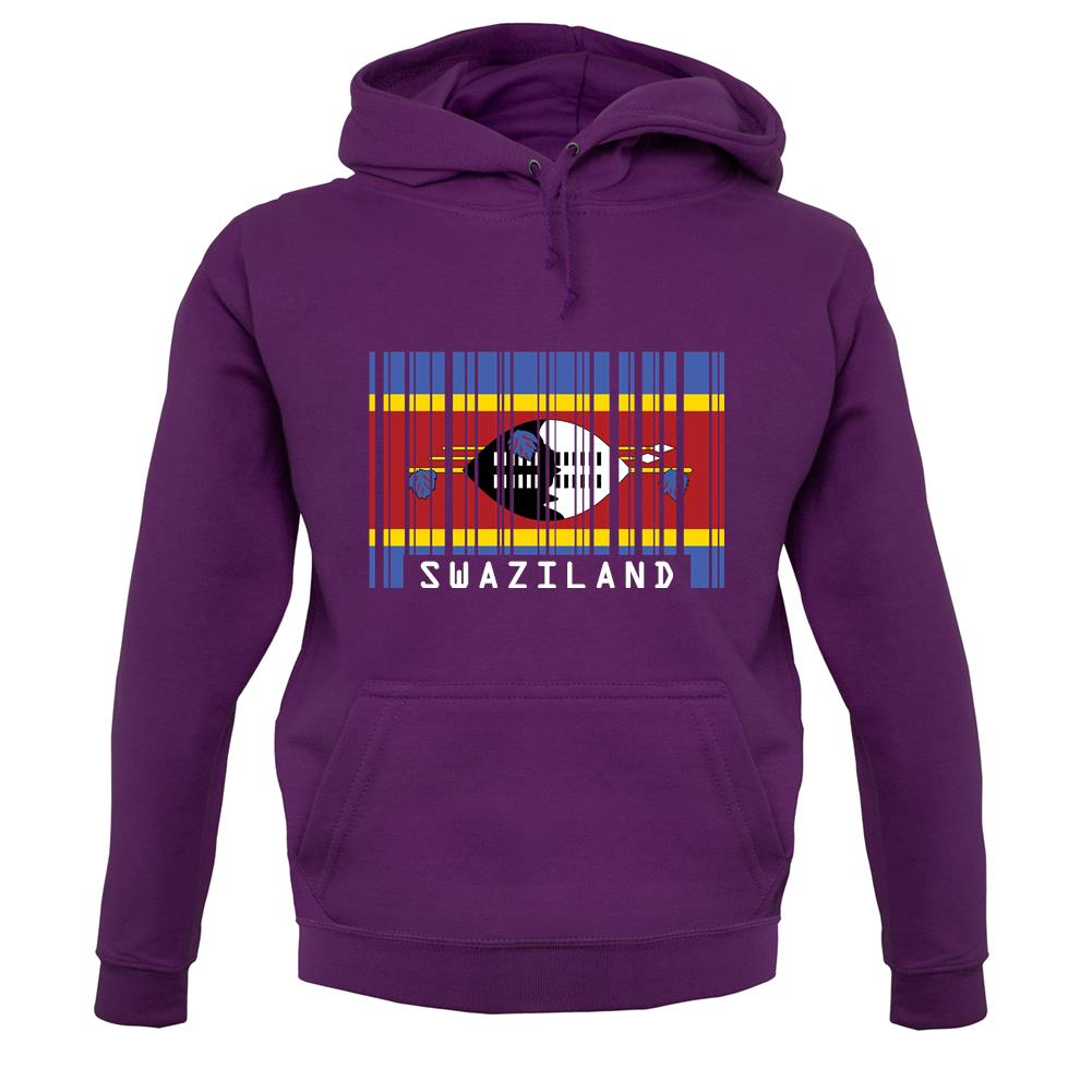 Swaziland Barcode Style Flag unisex hoodie