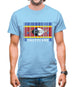 Swaziland Barcode Style Flag Mens T-Shirt