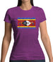 Swaziland Grunge Style Flag Womens T-Shirt