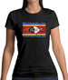 Swaziland Grunge Style Flag Womens T-Shirt