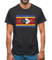 Swaziland Grunge Style Flag Mens T-Shirt