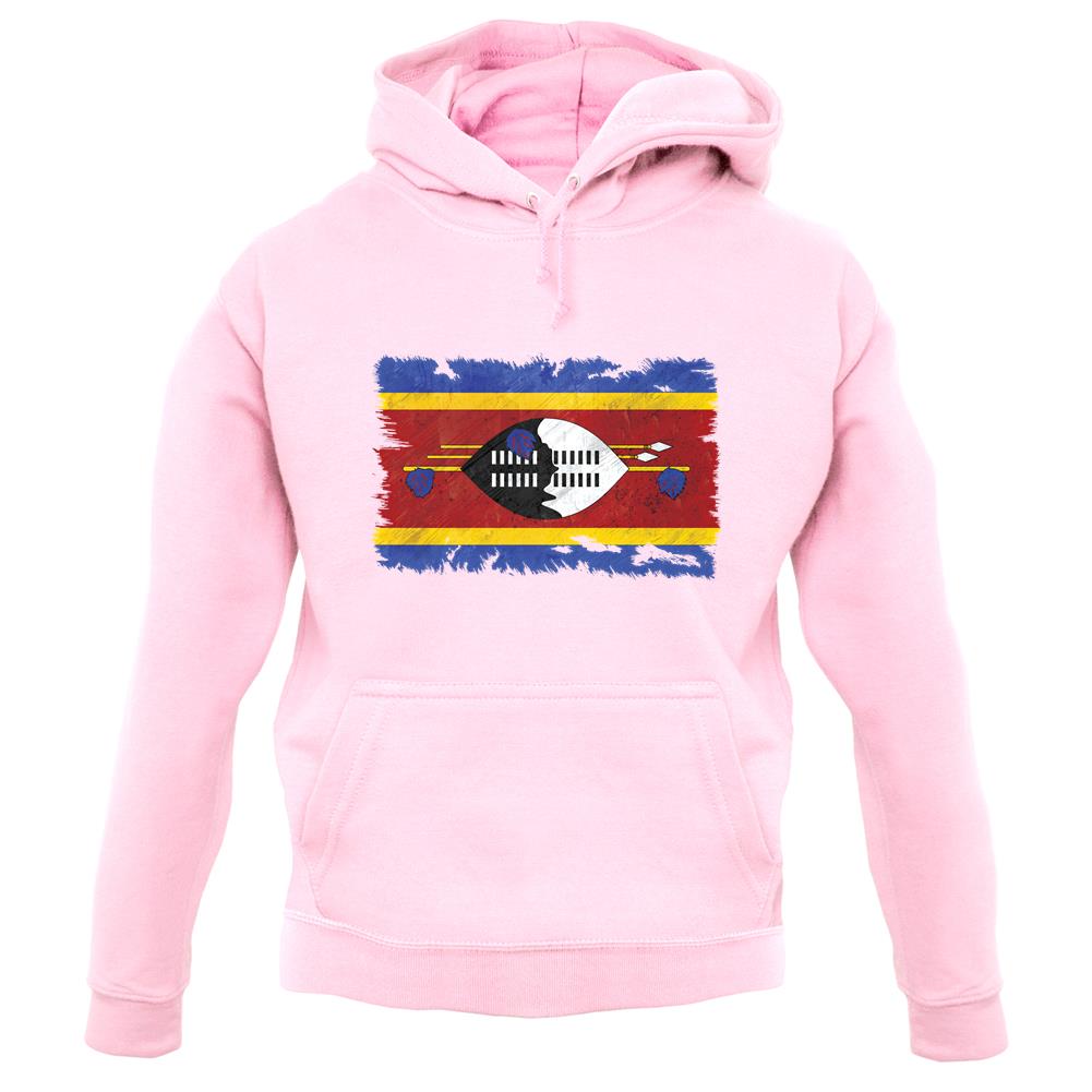 Swaziland Grunge Style Flag unisex hoodie