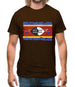 Swaziland Grunge Style Flag Mens T-Shirt