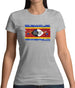 Swaziland Grunge Style Flag Womens T-Shirt