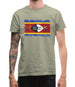 Swaziland Grunge Style Flag Mens T-Shirt