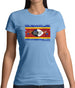 Swaziland Grunge Style Flag Womens T-Shirt